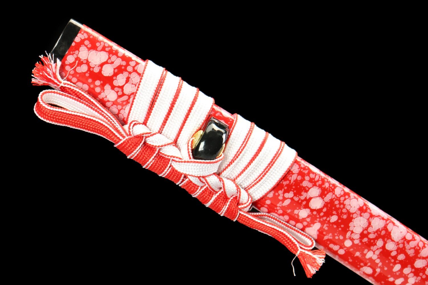 IMG_6920 1065 steel - pure handmade Japanese katana - green leather sheath - zinc alloy fittings - rage