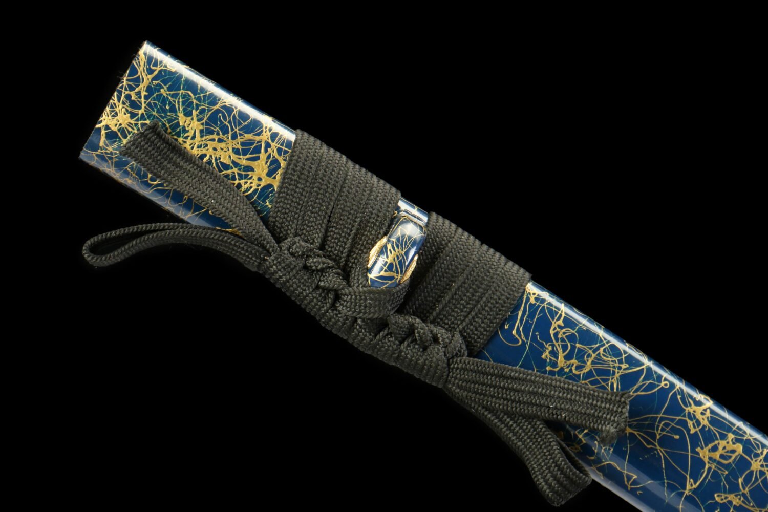 1045 steel - pure hand-forged samurai sword - green leather sheath - zinc alloy fittings - special craftsmanship - Yonagi