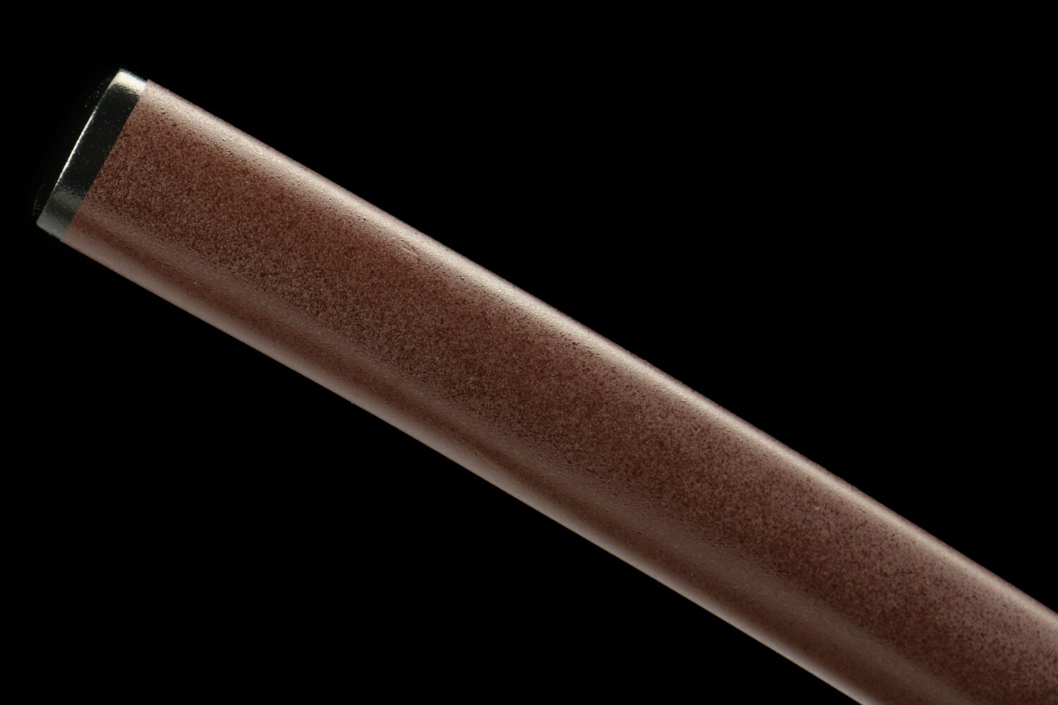 IMG_7037 1065 steel - pure hand-forged samurai sword - green leather sheath - zinc alloy fittings - baked red - static blade