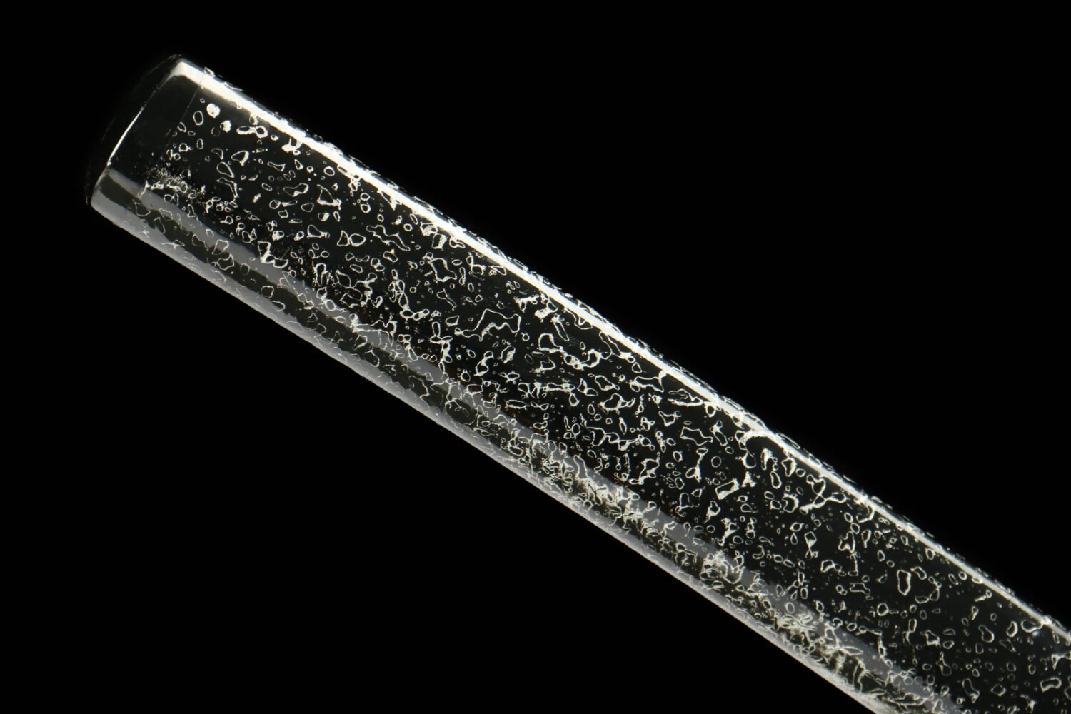 IMG_7082 1065 steel - pure handmade Japanese katana - green leather sheath - zinc alloy fittings - special craftsmanship - ghost pattern