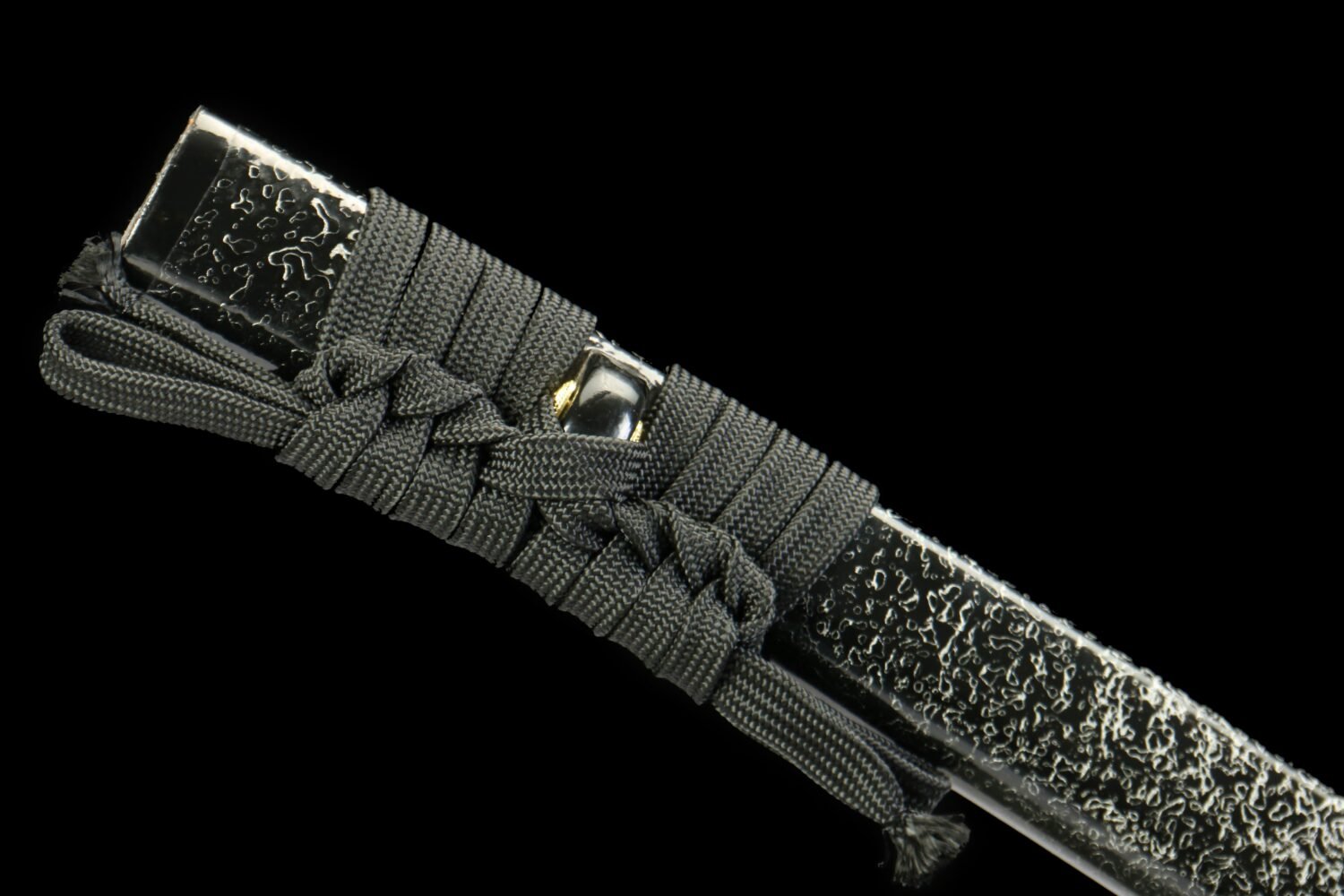 IMG_7083 1065 steel - pure handmade Japanese katana - green leather sheath - zinc alloy fittings - special craftsmanship - ghost pattern