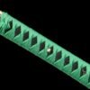 1045 steel - pure hand-forged samurai sword - green leather sheath - zinc alloy fittings - special craftsmanship - Cuishun
