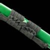 1045 steel - pure hand-forged samurai sword - green leather sheath - zinc alloy fittings - special craftsmanship - Cuishun