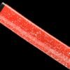 Patterned steel - pure hand-forged samurai sword - green leather sheath - iron fittings - baked red - moon reading