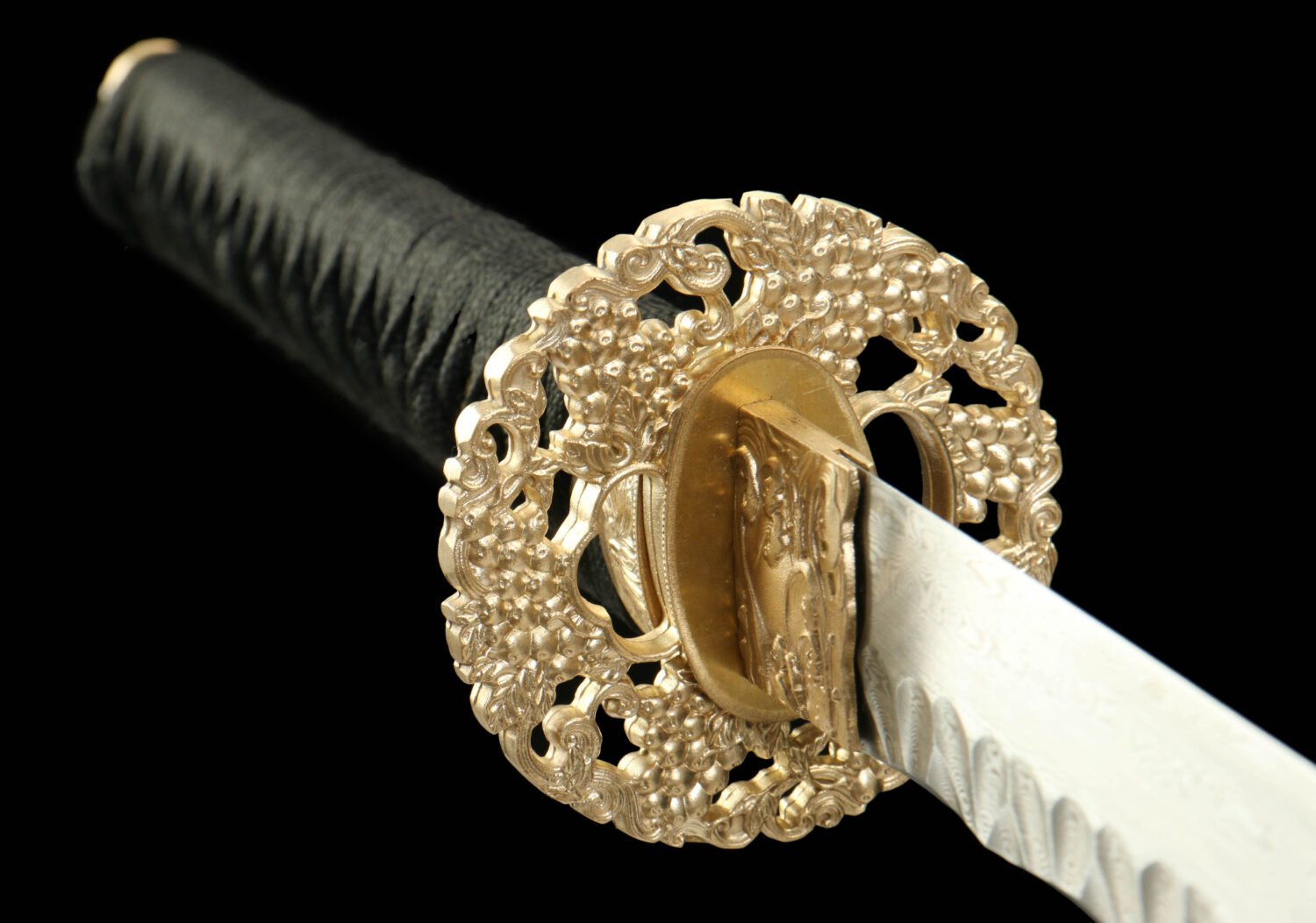 Damascus steel-purely handmade Japanese samurai sword-Kagemu