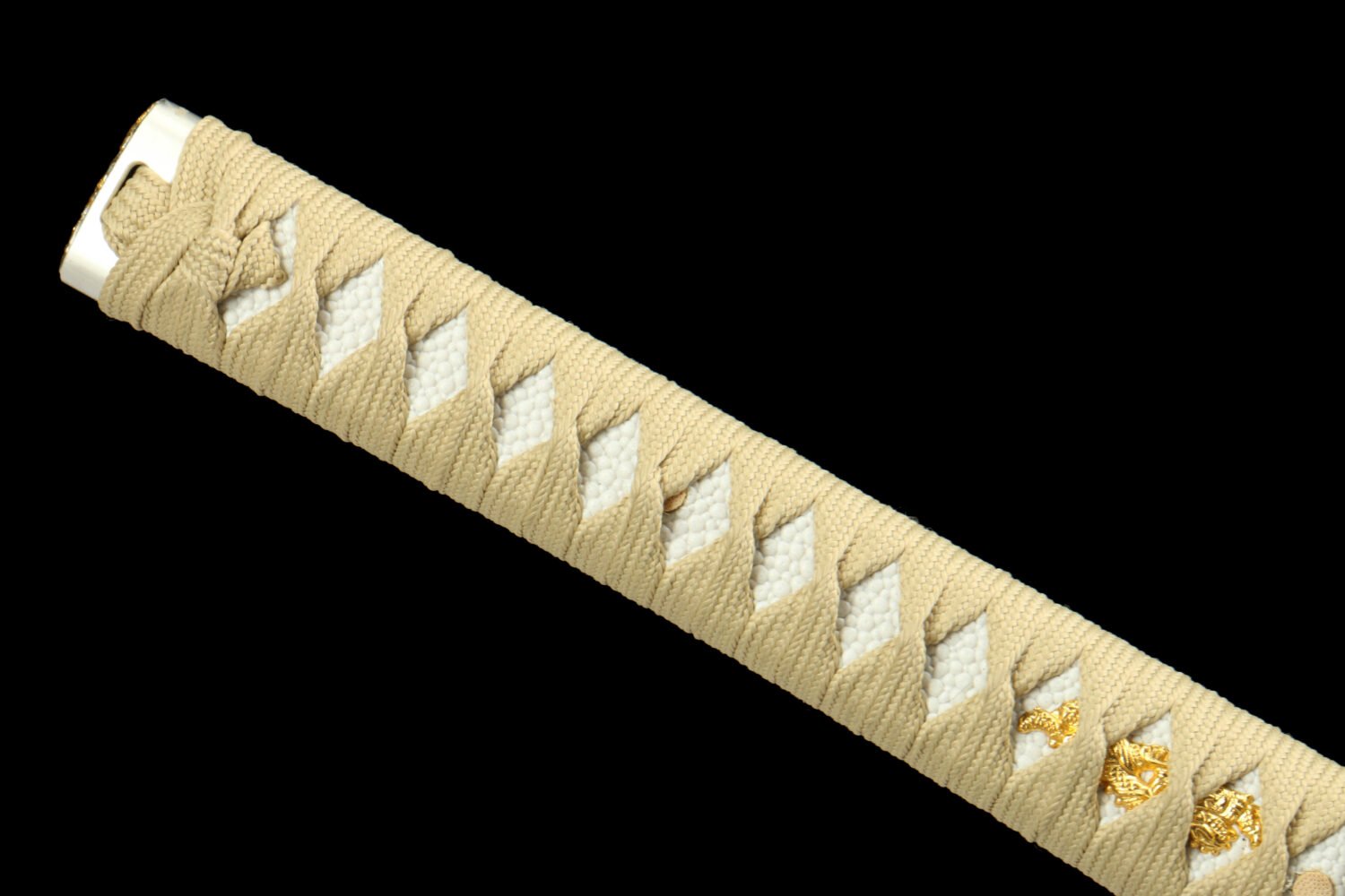 IMG_7211 1065 steel - pure hand-forged samurai sword - green leather sheath - zinc alloy fittings - special craftsmanship - Yuheng Hanfeng