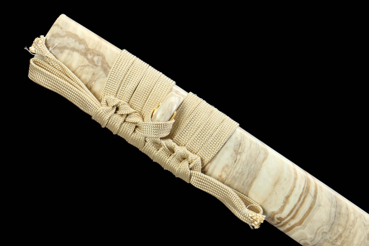 IMG_7213 1065 steel - pure hand-forged samurai sword - green leather sheath - zinc alloy fittings - special craftsmanship - Yuheng Hanfeng