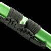 IMG_7258 1065 steel - pure handmade Japanese katana - green leather sheath - zinc alloy fittings - Youteng