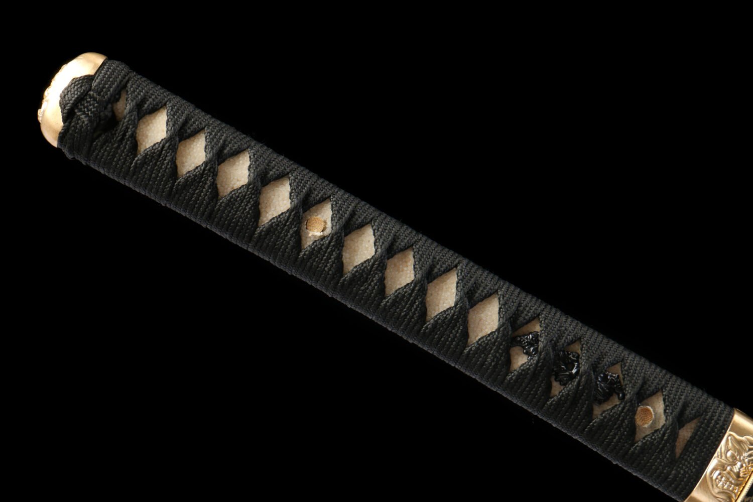 IMG_7974 1065 steel - pure hand-forged samurai sword - green leather sheath - iron equipment - dragon sheath mirror samurai sword - red sky dragon cry