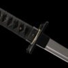 IMG_8174 1065 steel - pure hand-forged samurai sword - green leather sheath - square dragon hand guard manganese steel ninja samurai sword - hidden