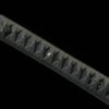 1065 steel - pure handmade Japanese katana - zinc alloy fittings - obsidian dragon