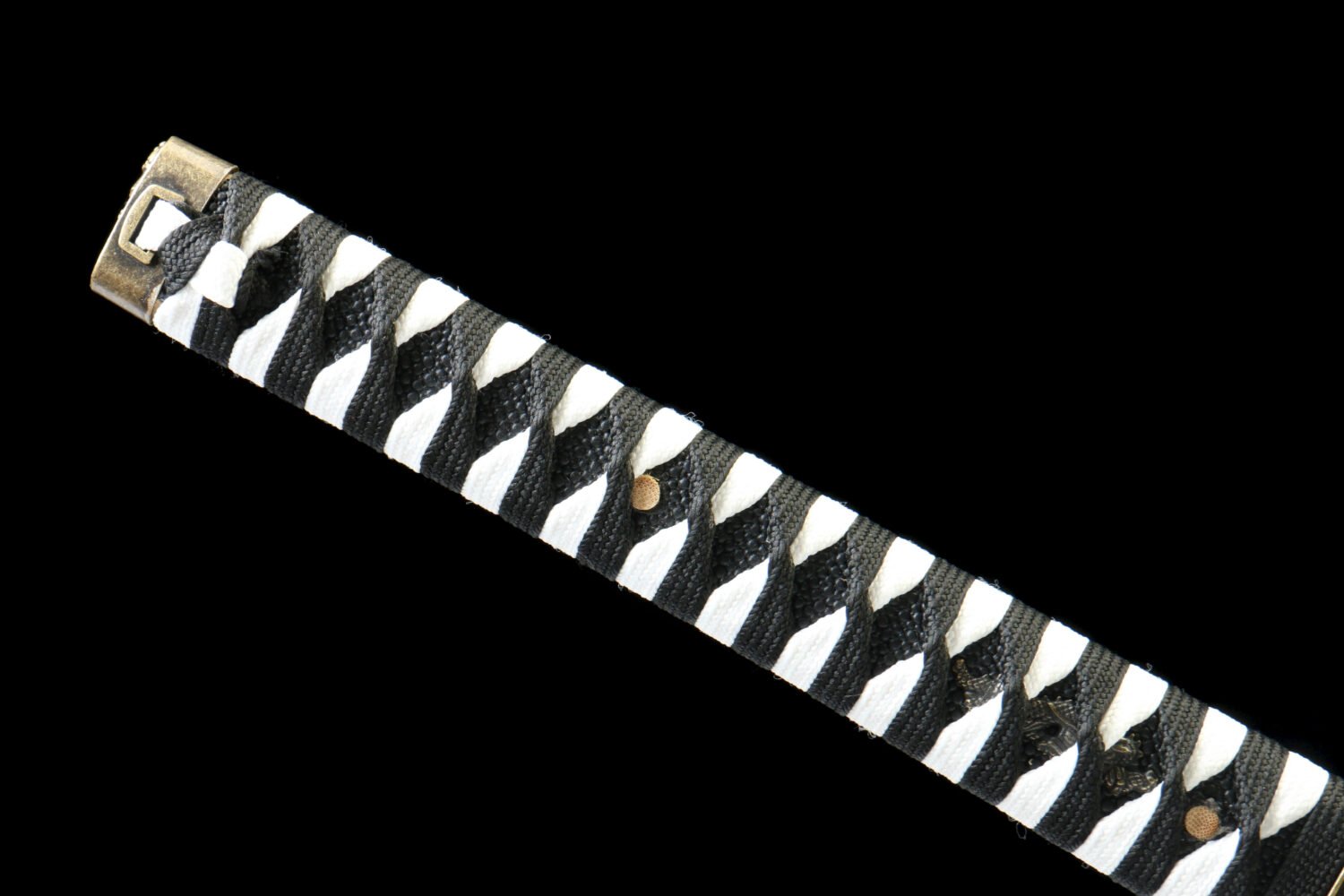 Patterned Steel - Purely Hand-Forged Katana - Green Leather Scabbard - Copper Hardware - Roasted Black - Shadow Hua