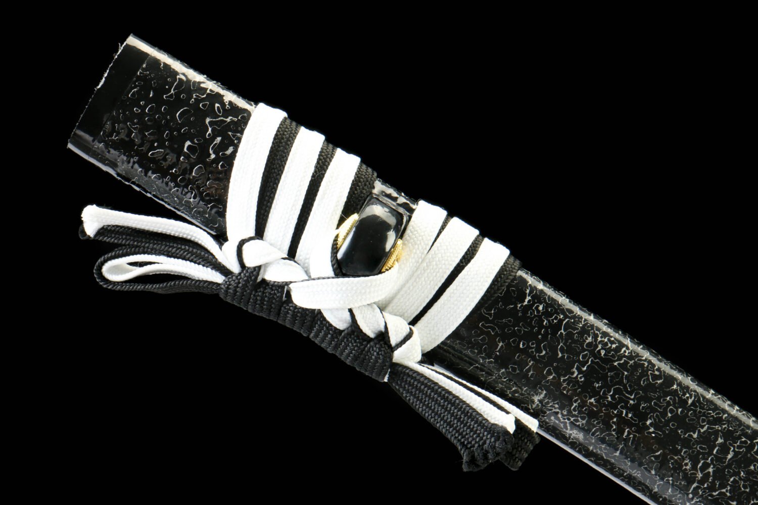 Patterned Steel - Purely Hand-Forged Katana - Green Leather Scabbard - Copper Hardware - Roasted Black - Shadow Hua