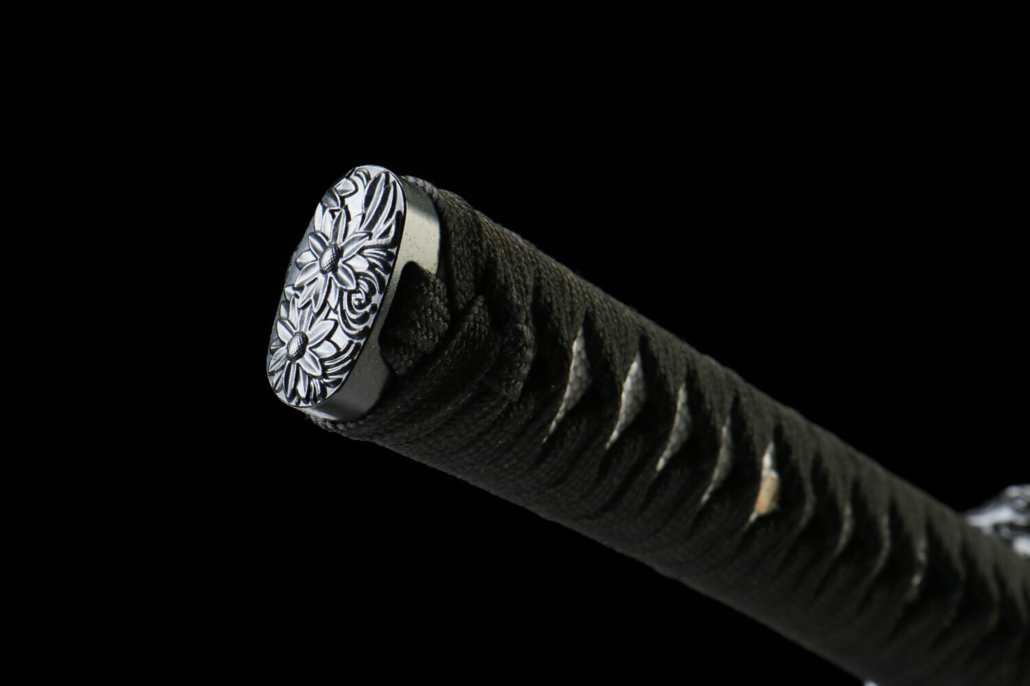 1066 steel - handmade Japanese samurai sword - green leather scabbard - zinc alloy equipment - Red Dragon Phantom