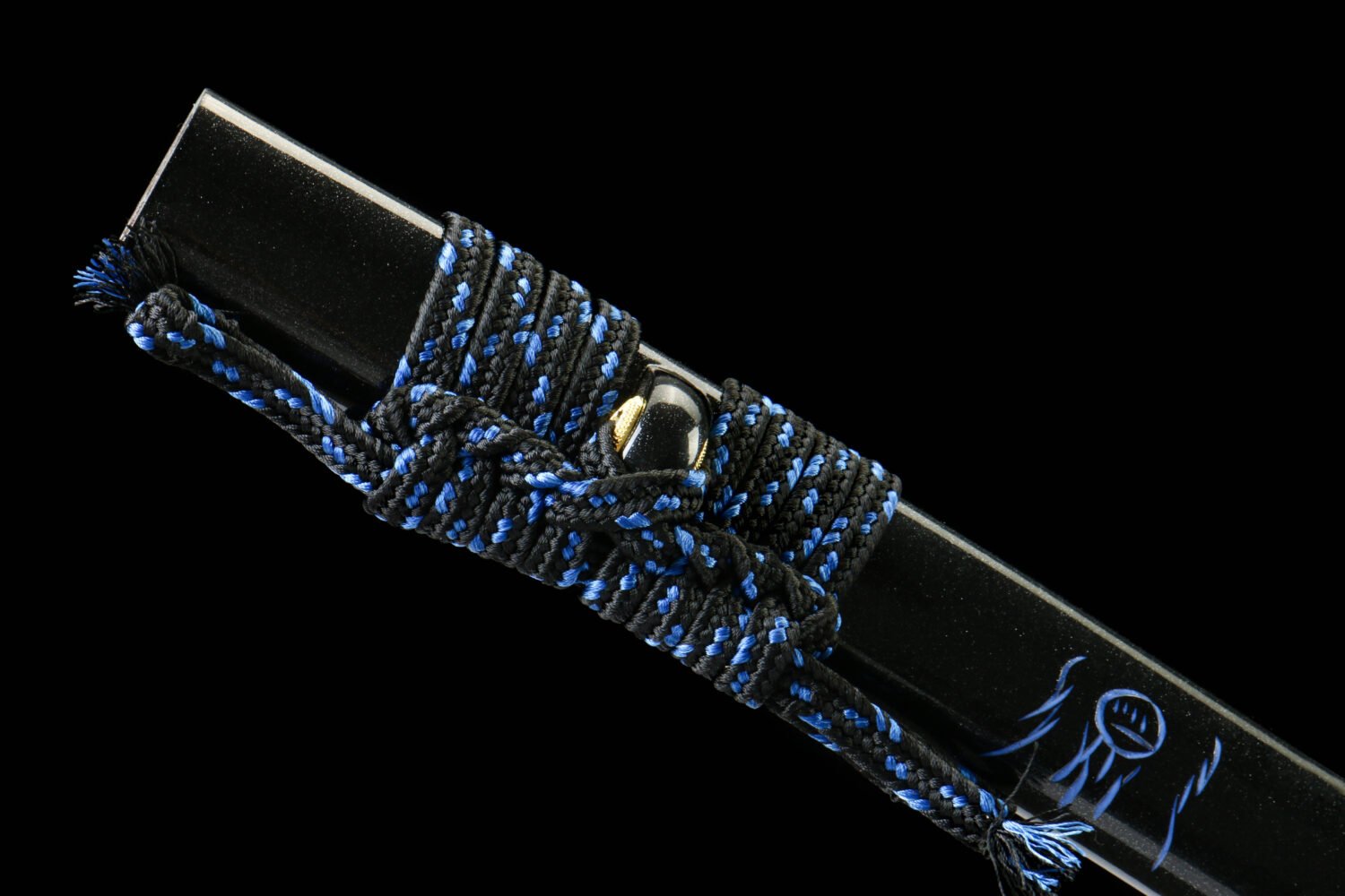 1066 steel - handmade Japanese samurai sword - green leather scabbard - zinc alloy equipment - Red Dragon Phantom