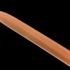 1065 steel - pure hand-forged samurai sword - green leather sheath - copper-plated gilded silver - baked gold - wooden heart ancient soul