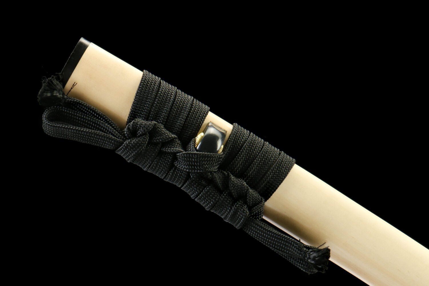1065 steel - pure hand-forged samurai sword - green leather sheath - copper-plated gilded silver - baked gold - wooden heart ancient soul